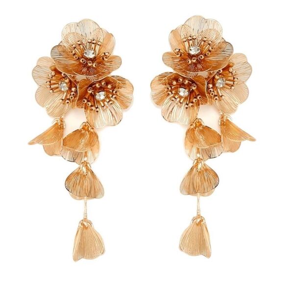 Zara Kate Middleton Famous Cascading Floral Earrings - Picture 11 of 17